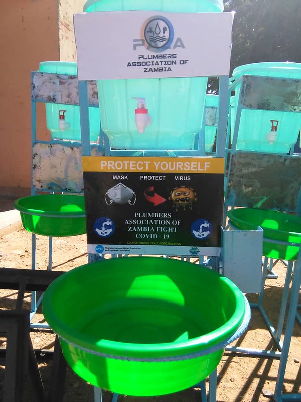 Zambia handwashing stations