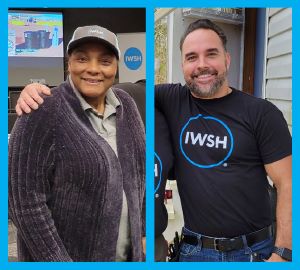 Photos of two IWSH volunteers honored in the 2022 awards